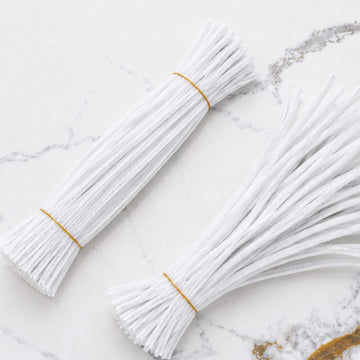Premium Pipe Cleaners 8MM (White)