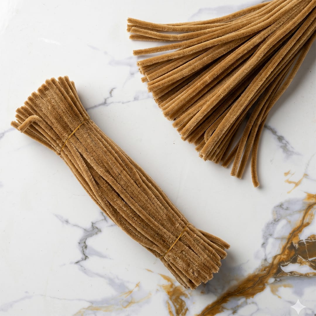 Premium Pipe Cleaners 8MM (Camel Brown)