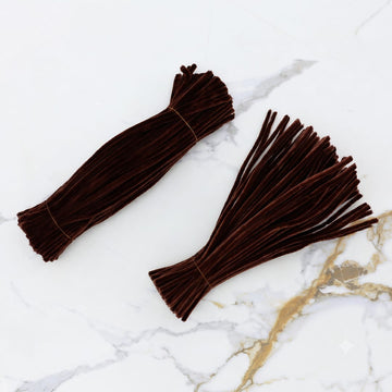Premium Pipe Cleaners 8MM (Chocolate Brown)
