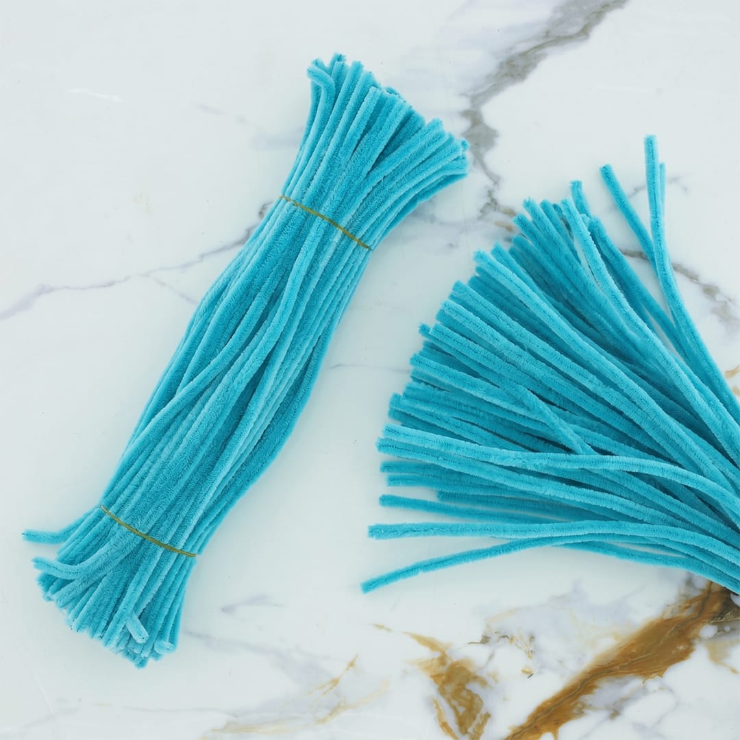 Premium Pipe Cleaners 8MM (Peacock Blue)