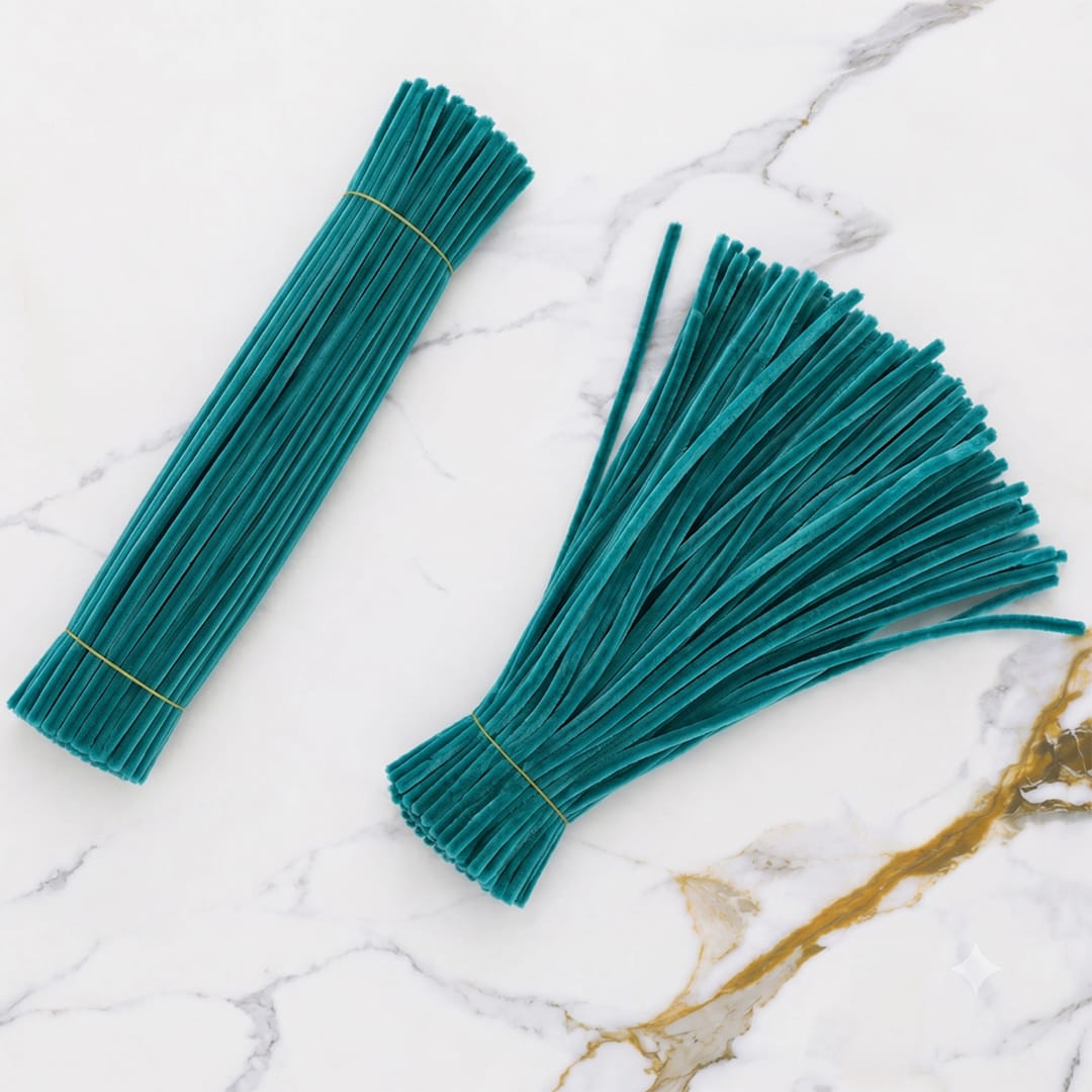 Premium Pipe Cleaners 8MM (Capri Green)