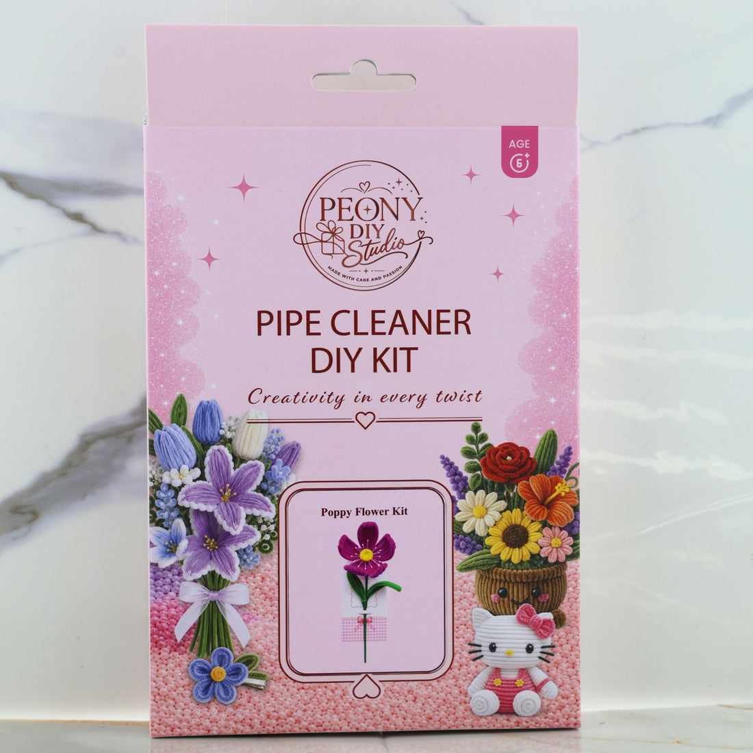 Poppy Flower – Pipe Cleaner DIY Kit