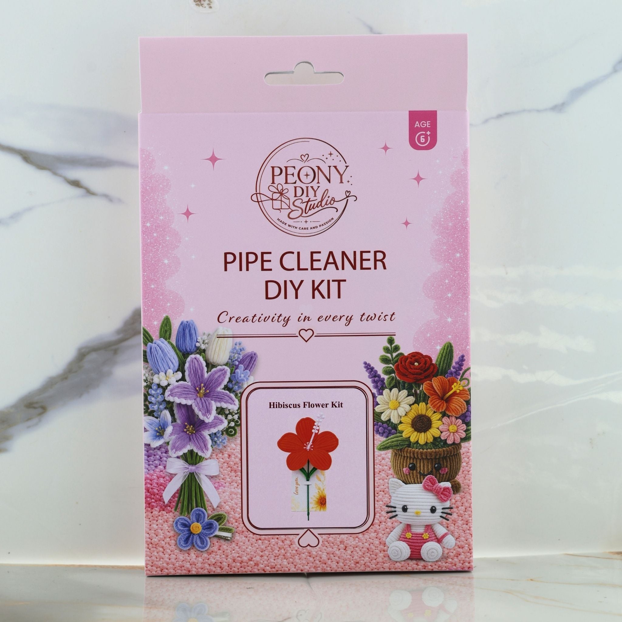 Hibiscus Flower – Pipe Cleaner DIY Kit