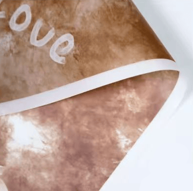 Crafteria Brown White Love Print Bouquet Paper