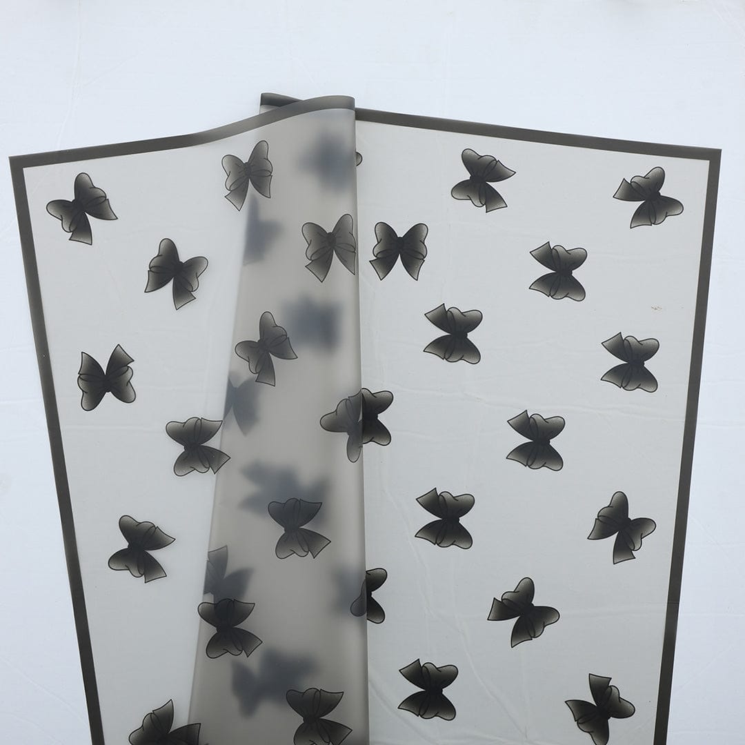 Crafteria Black Bow Design Bouquet Paper