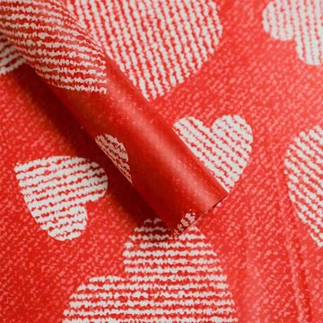 Crafteria Red Stiped Heart Korean Heart