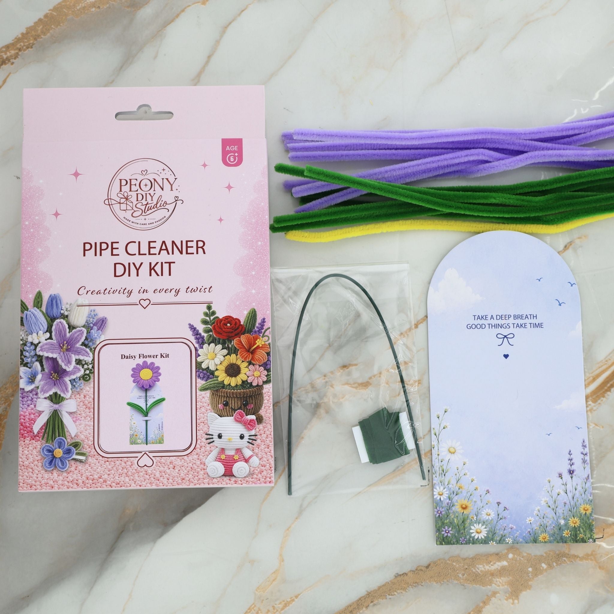 Daisy Flower – Pipe Cleaner DIY Kit