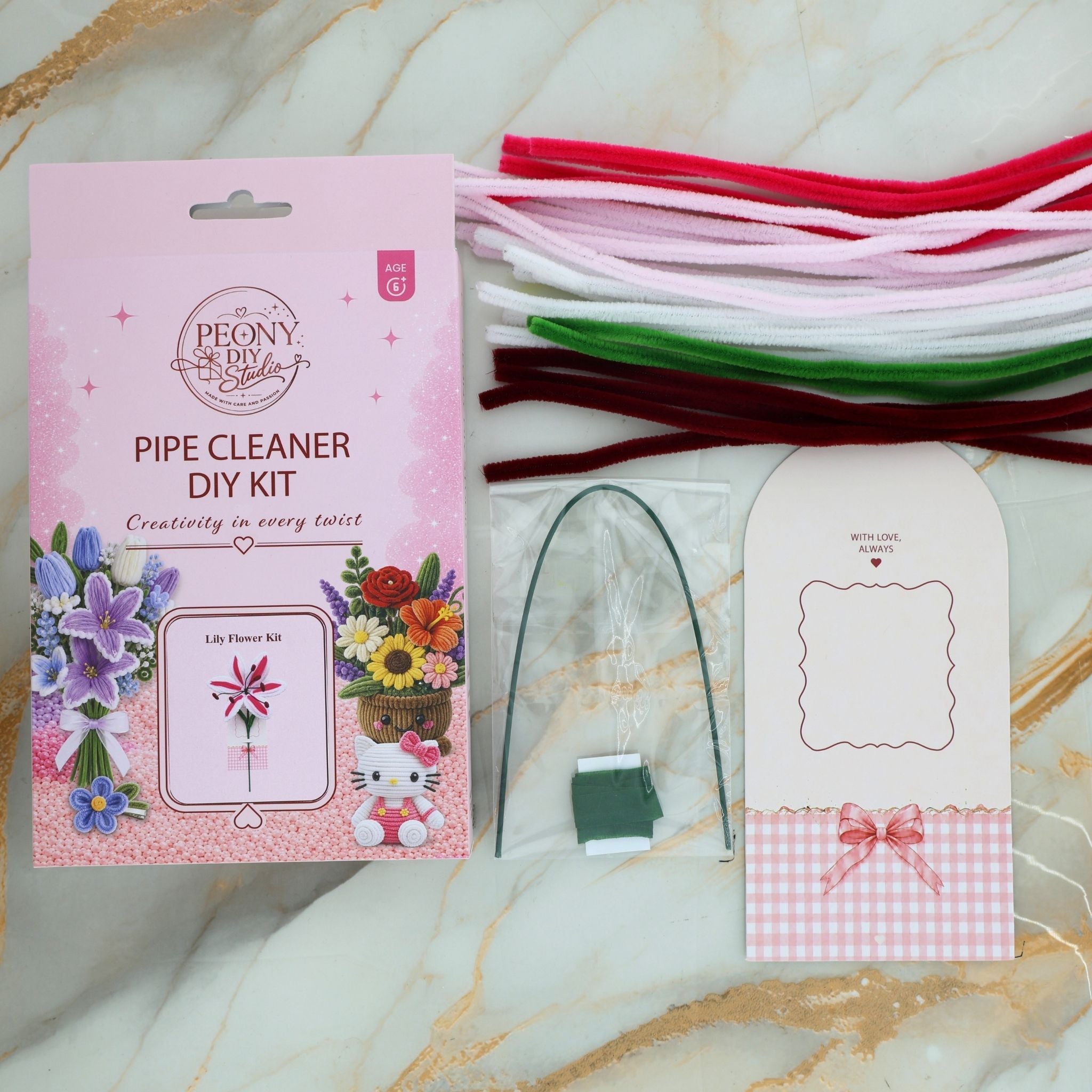 Lily Flower – Pipe Cleaner DIY Kit